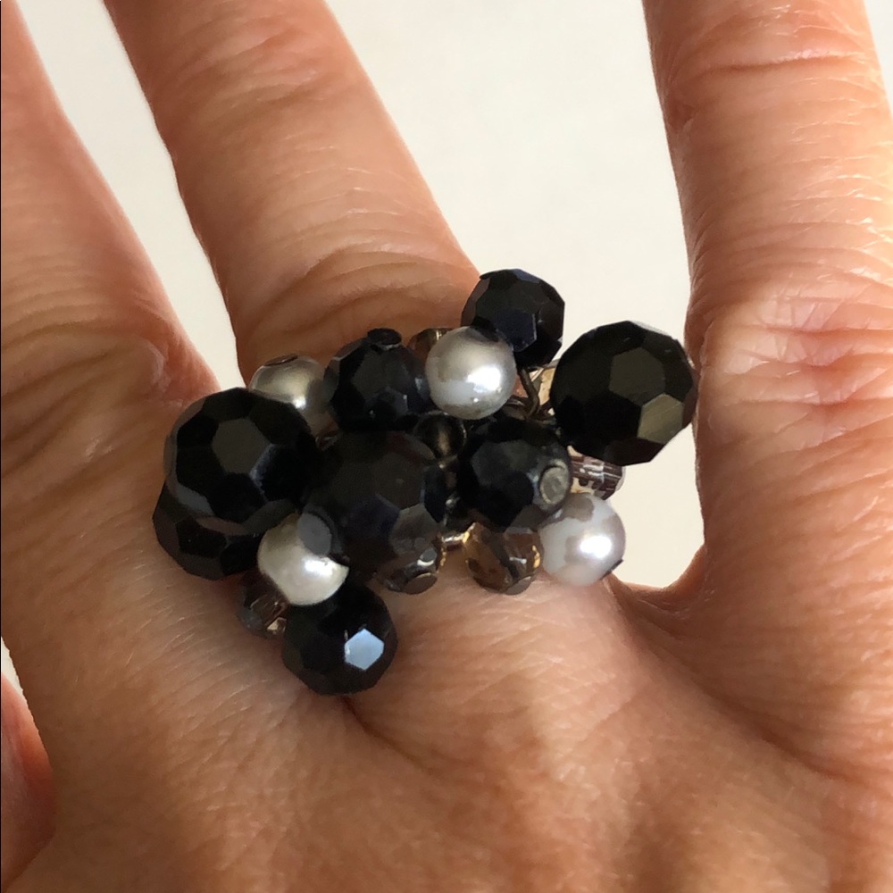 $BOGO$Bead cluster ring.